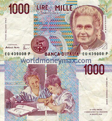 1000 lire montessori