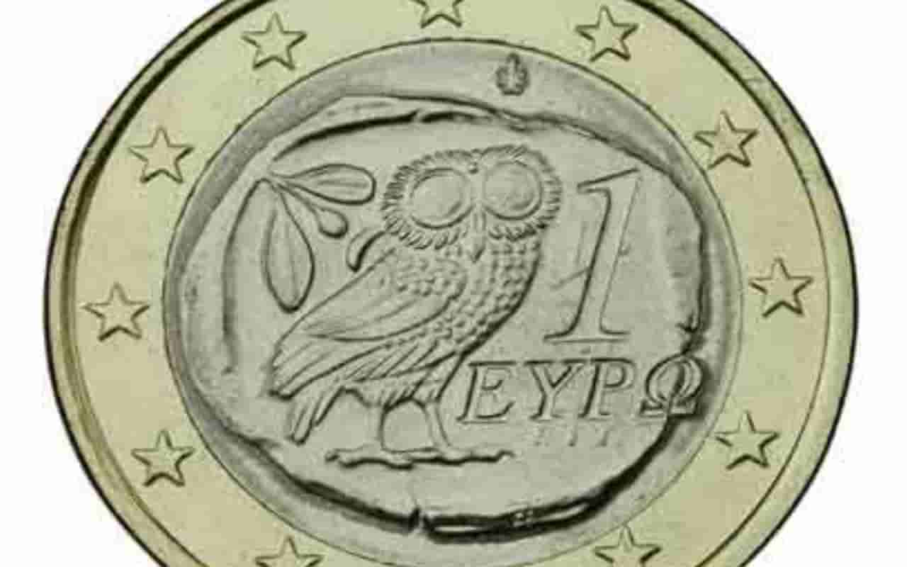 moneta 1e gufo grecia